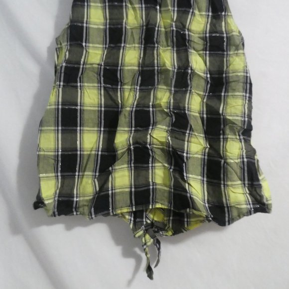 JUSTICE | size 20 | button down plaid tank | tie waist | silver rhinestones - Picture 14 of 15